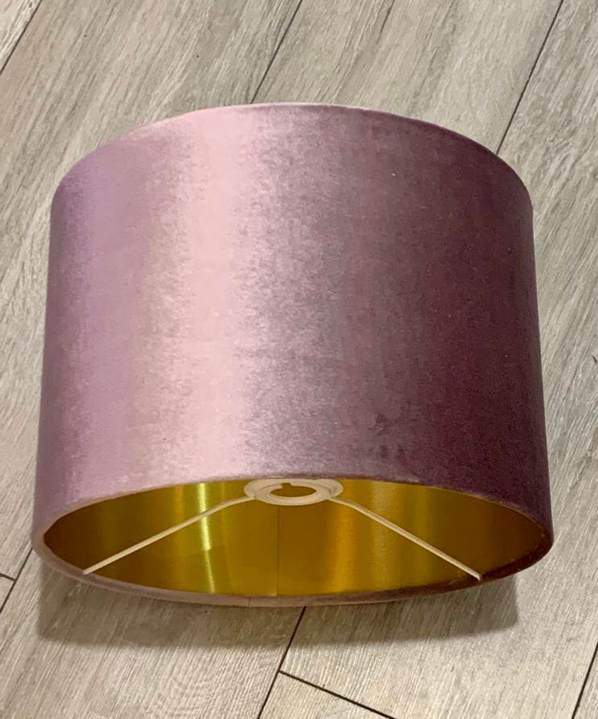 New luxury premium quality glamour lilac purple velvet fabric with brushed metallics lining lamp shade pendant light shade in multi sizes