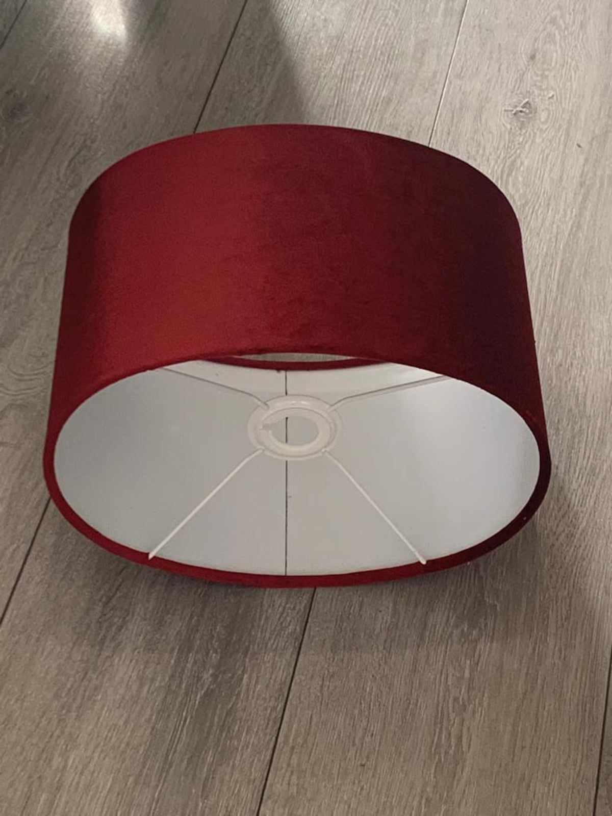 New luxury high quality dark red velvet fabric lamp shade oval shape lamp shade